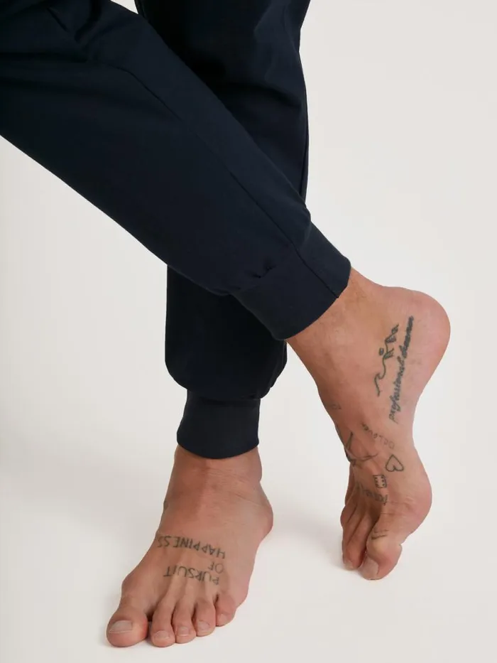 CALIDA Pyjamas Pyjama With Cuff Danube Blue 8211 Men