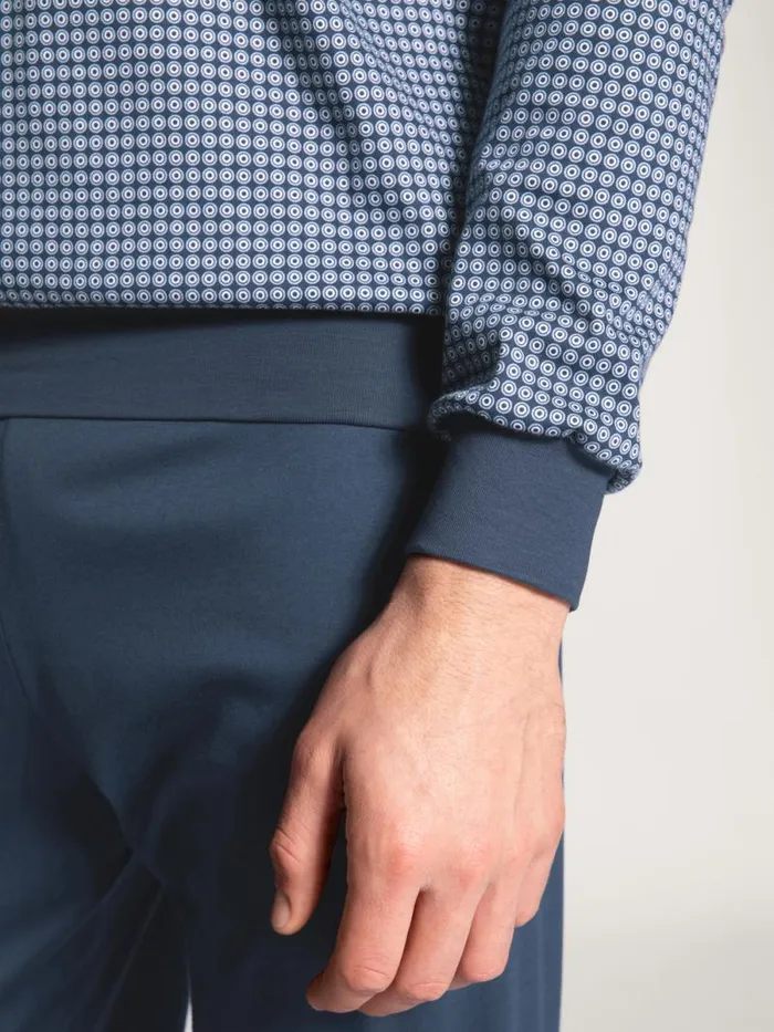 CALIDA Pyjamas Pyjama With Cuff Indigo Mood 8211 Men