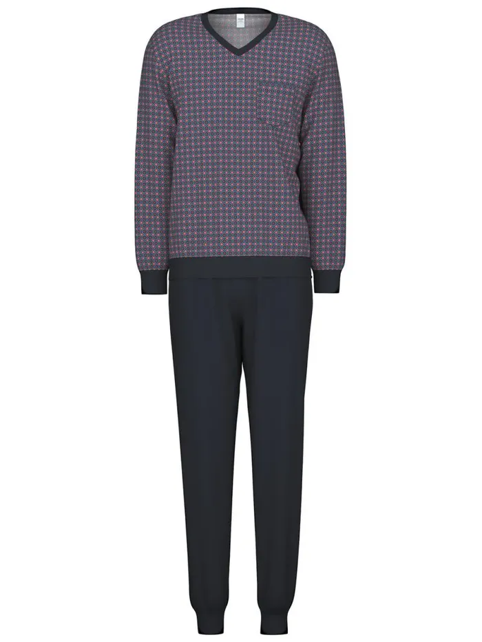 CALIDA Pyjamas Pyjama With Cuff Mars Red 8211 Men