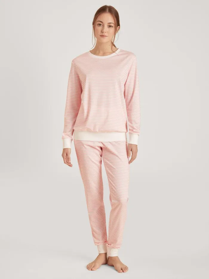 CALIDA Pyjamas Pyjama With Cuff Pearl Blush 8211 Women