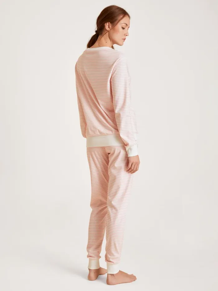 CALIDA Pyjamas Pyjama With Cuff Pearl Blush 8211 Women