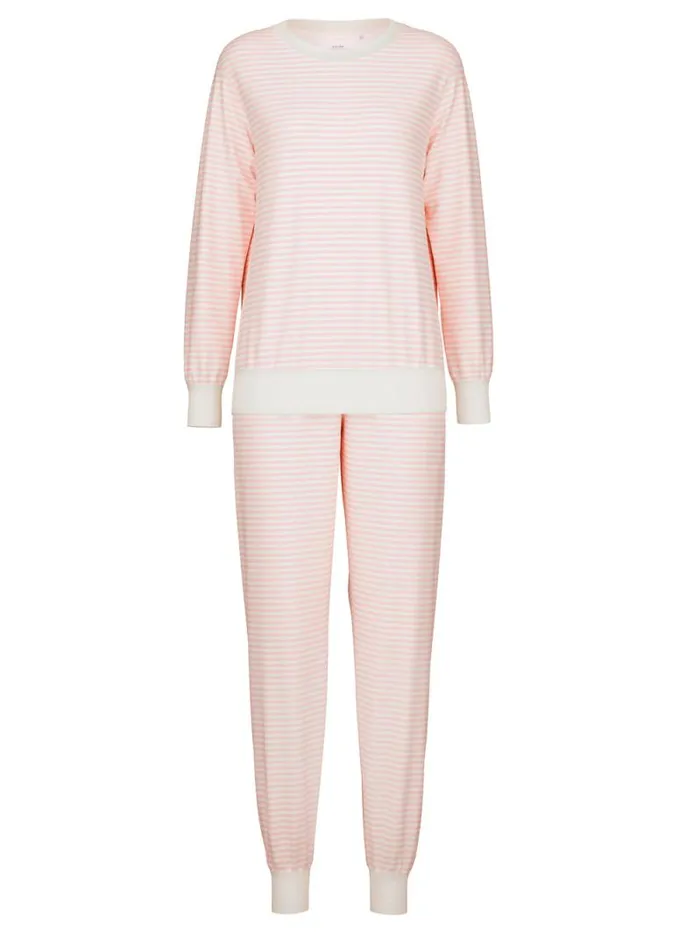 CALIDA Pyjamas Pyjama With Cuff Pearl Blush 8211 Women