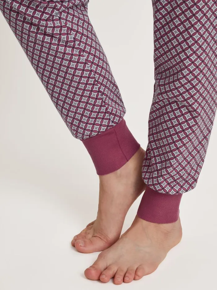 CALIDA Pyjamas Pyjama With Cuff Red Violet 8211 Women