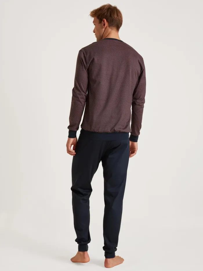 CALIDA Pyjamas Pyjama With Cuff Redwood 8211 Men