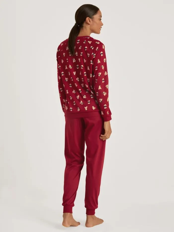 CALIDA Pyjamas Pyjama With Cuff Rio Red 8211 Women
