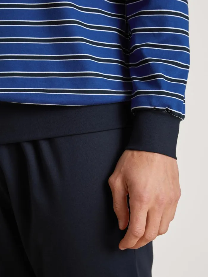 CALIDA Pyjamas Pyjama With Cuff Sodalite Blue 8211 Men