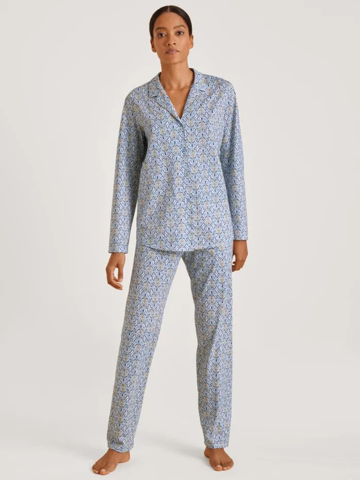 CALIDA Pyjamas Pyjamas Buttoned Through Placid Blue 8211 Women