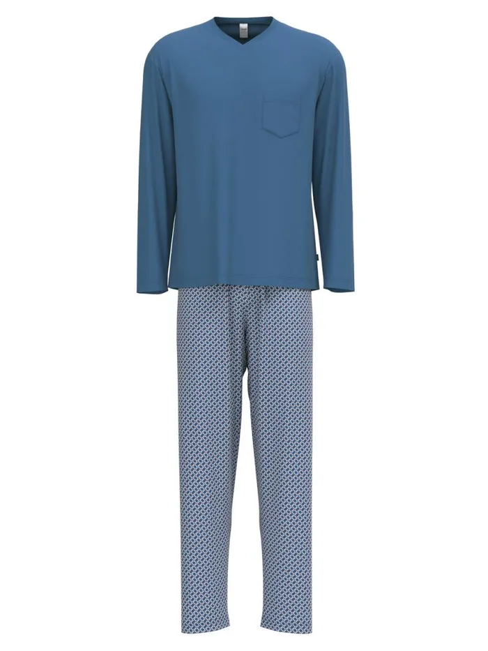 CALIDA Pyjamas Pyjamas Long Indian Blue 8211 Men