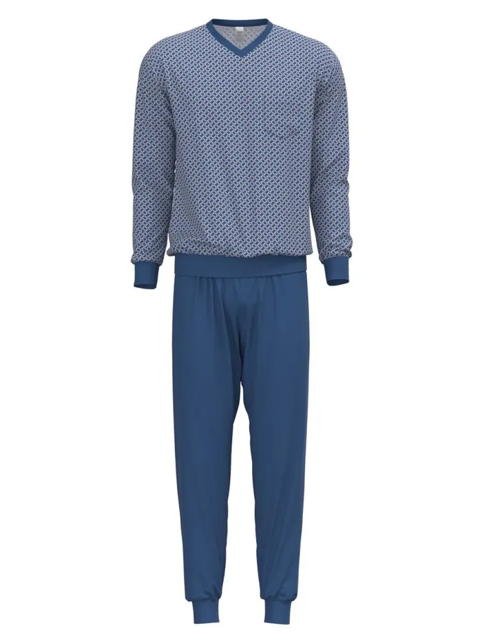 CALIDA Pyjamas Pyjamas With Cuff Indian Blue 8211 Men