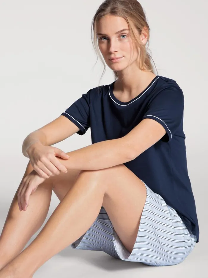 CALIDA Pyjamas Short Pyjama Peacoat Blue 8211 Women