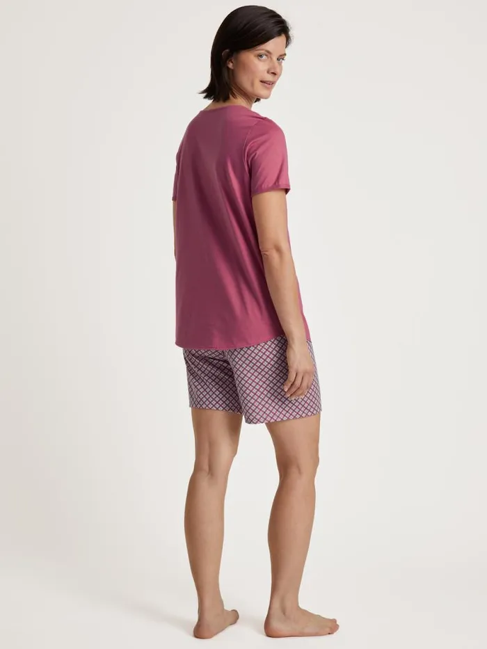 CALIDA Pyjamas Short Pyjama Red Violet 8211 Women