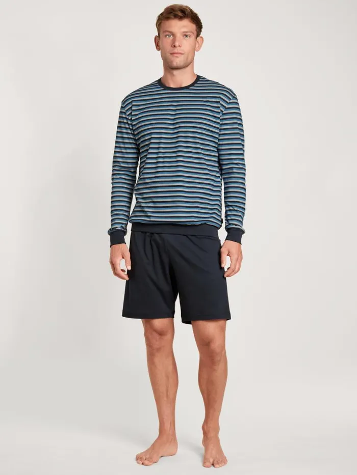 CALIDA Pyjamas Short Pyjamas Azurit Blue 8211 Men