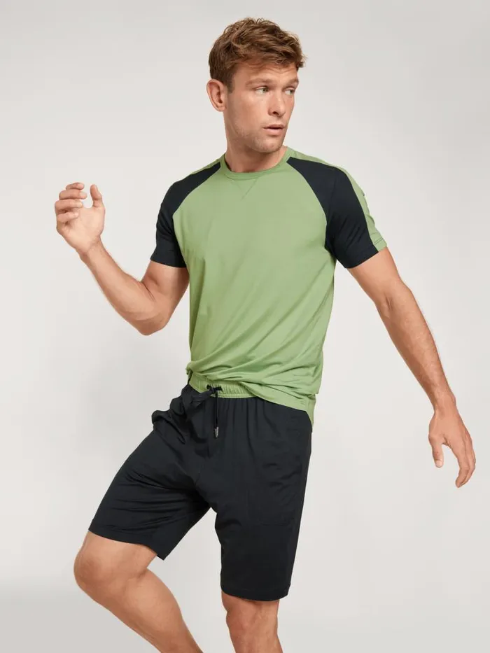 CALIDA Pyjamas Short Pyjamas Iris Green 8211 Men