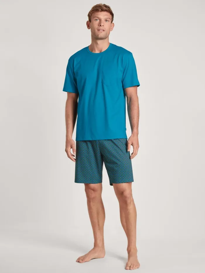 CALIDA Pyjamas Short Pyjamas Malibu Blue 8211 Men