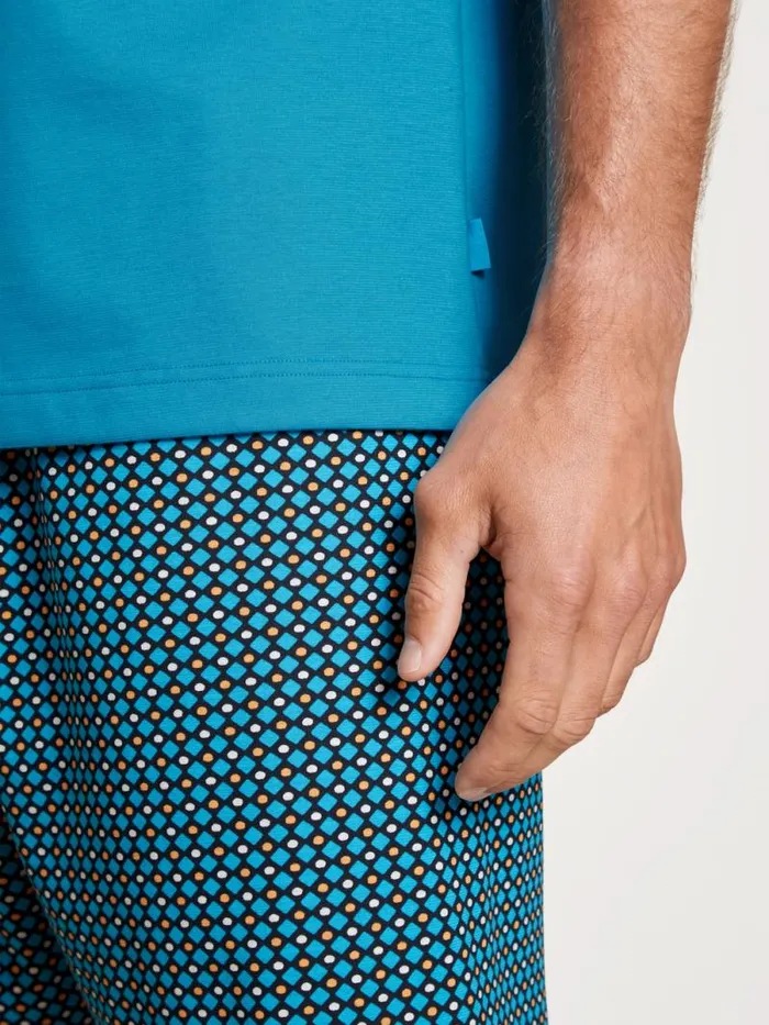 CALIDA Pyjamas Short Pyjamas Malibu Blue 8211 Men