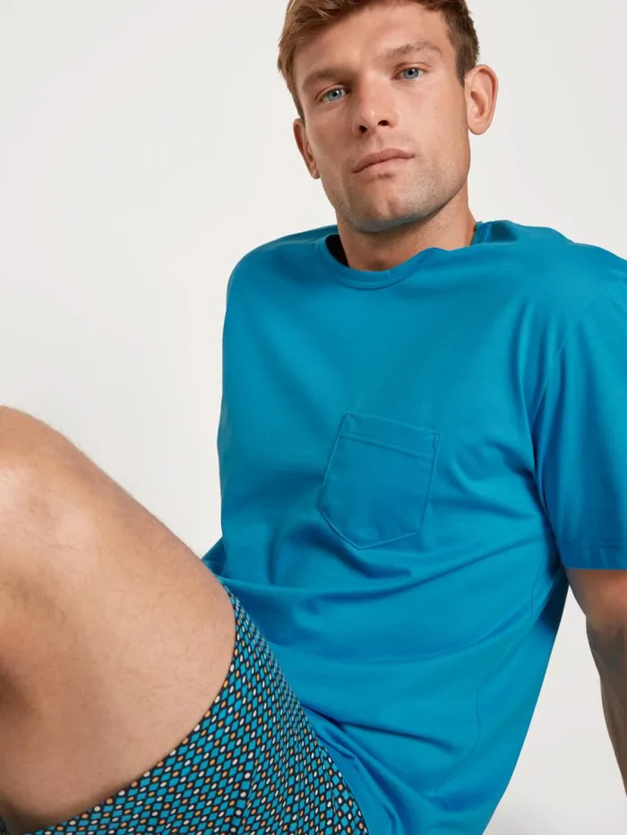 CALIDA Pyjamas Short Pyjamas Malibu Blue 8211 Men