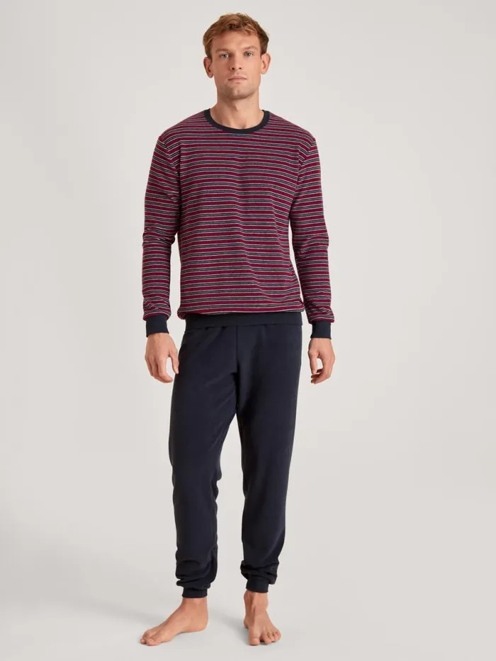 CALIDA Pyjamas Terry Pyjama With Cuff Mars Red 8211 Men