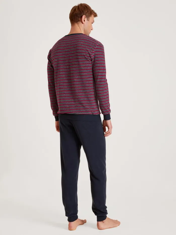 CALIDA Pyjamas Terry Pyjama With Cuff Mars Red 8211 Men