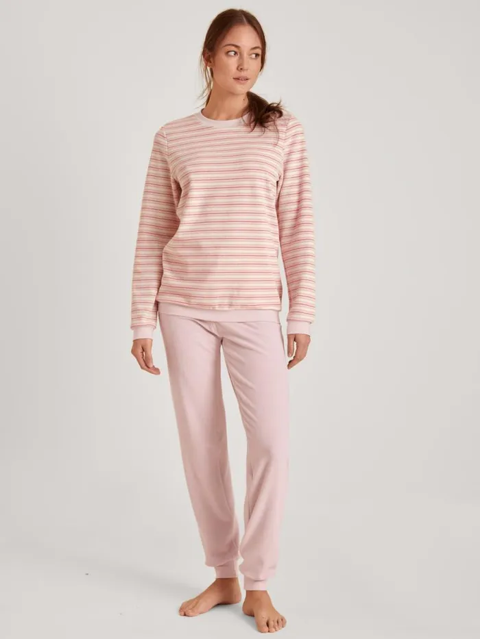 CALIDA Pyjamas Terry Pyjama With Cuff Peach Rose 8211 Women