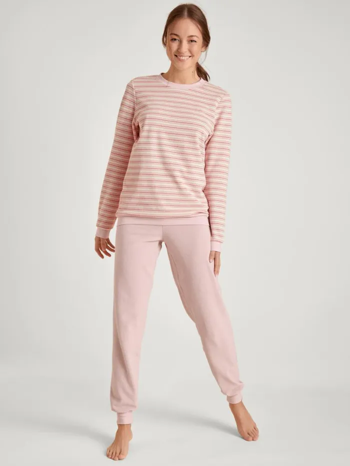 CALIDA Pyjamas Terry Pyjama With Cuff Peach Rose 8211 Women