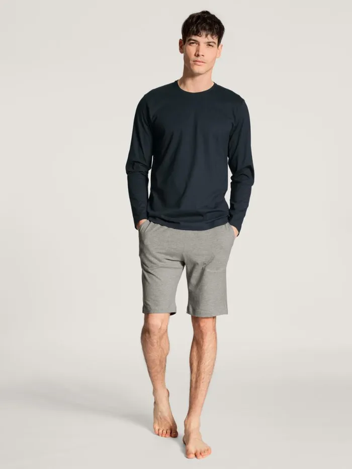 CALIDA Shirts Shirt Long Sleeve Dark Sapphire 8211 Men