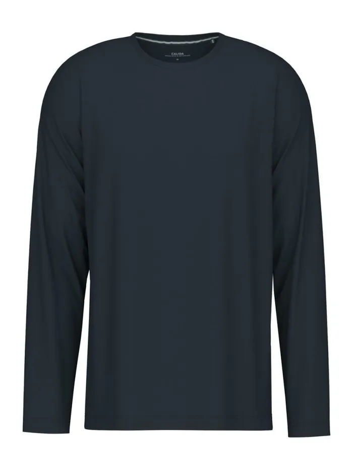 CALIDA Shirts Shirt Long Sleeve Dark Sapphire 8211 Men