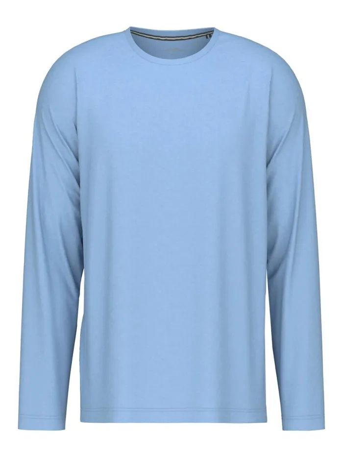 CALIDA Shirts Shirt Long Sleeve Placid Blue 8211 Men