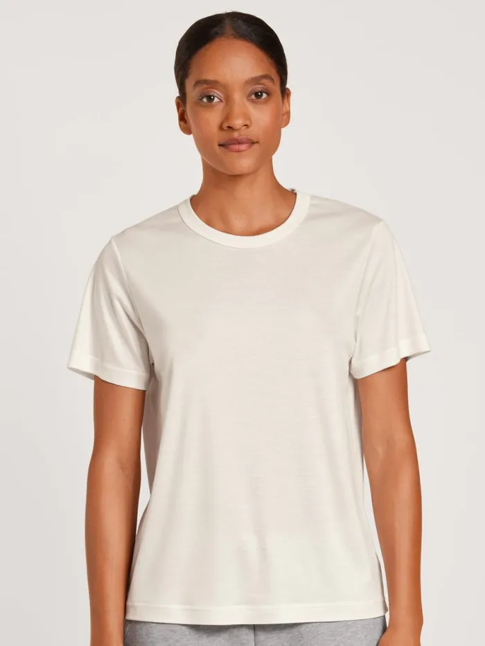CALIDA Shirts Shirt Short Sleeve Cradle To Cradle Certified Star White 8211 Women CALIDA Shirts Shirt Short Sleeve Cradle To Cradle Certified Star White 8211 Women