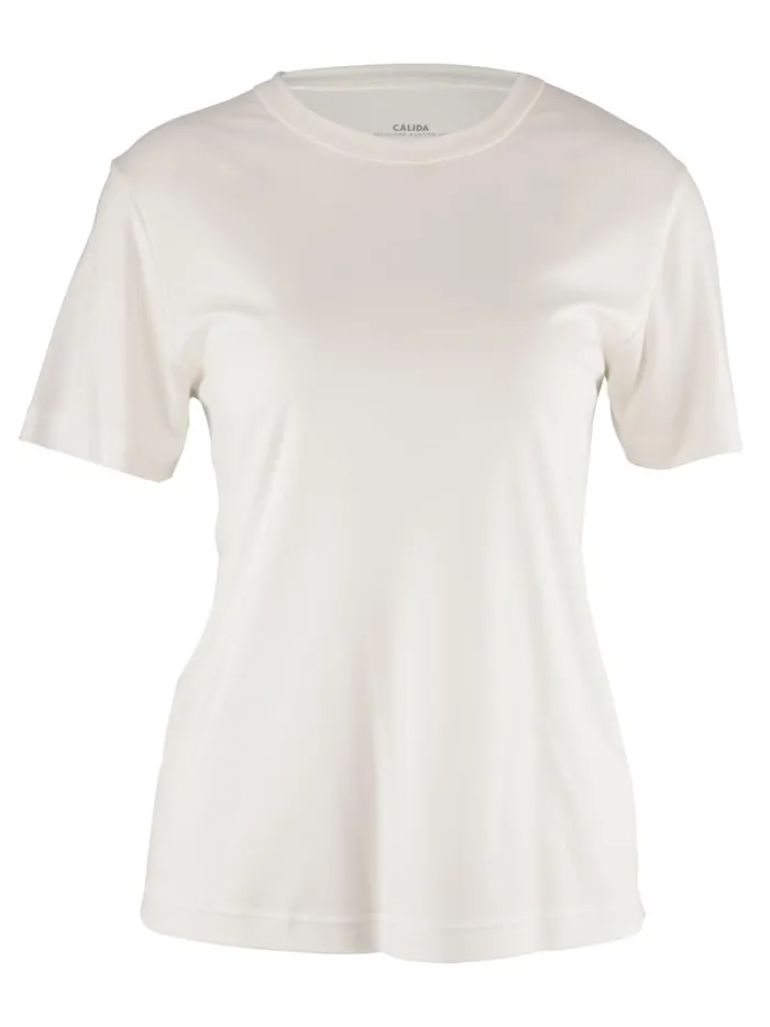CALIDA Shirts Shirt Short Sleeve Cradle To Cradle Certified Star White 8211 Women