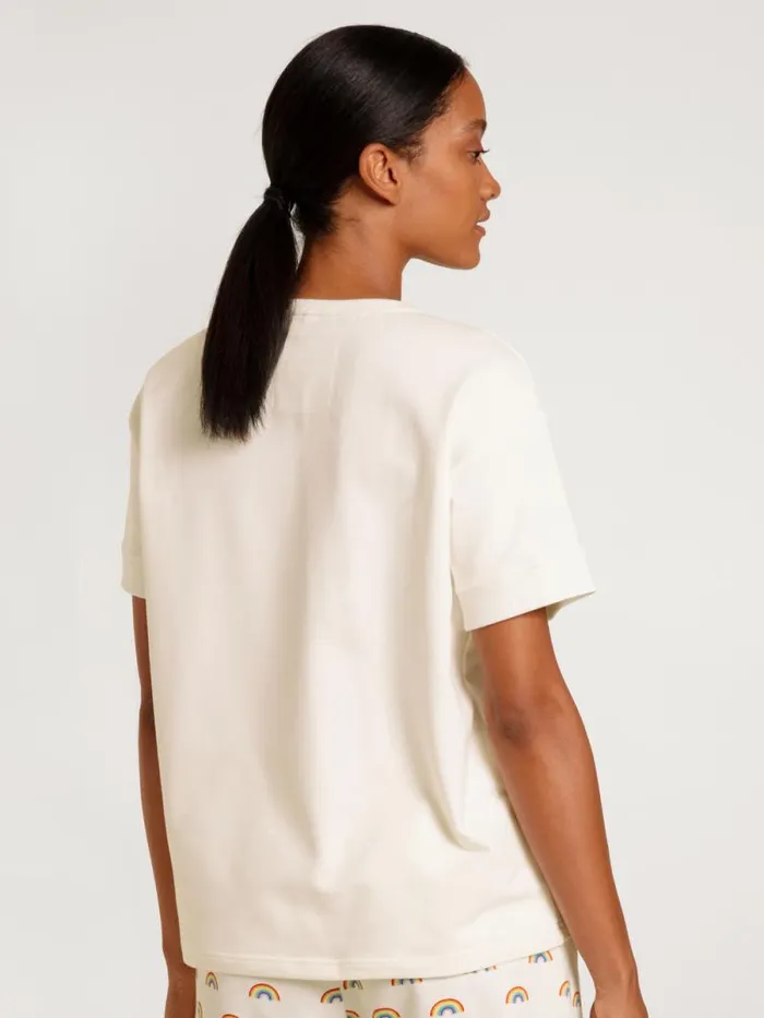 CALIDA Shirts Shirt Short Sleeve Star White 8211 Women