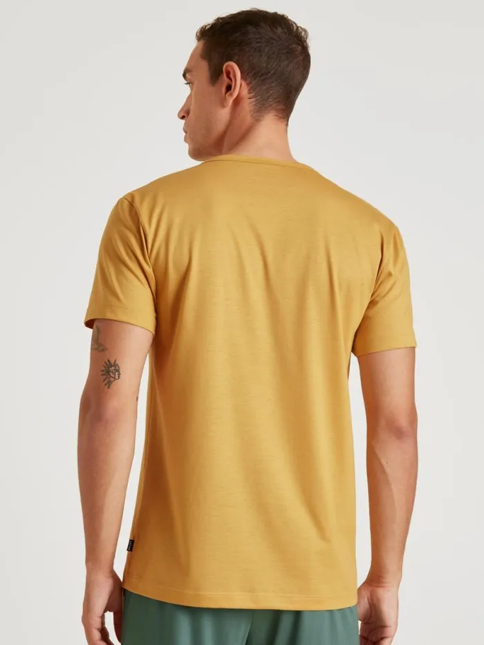 CALIDA Shirts Tshirt Cradle To Cradle Certified Sautere Yellow 8211 Men