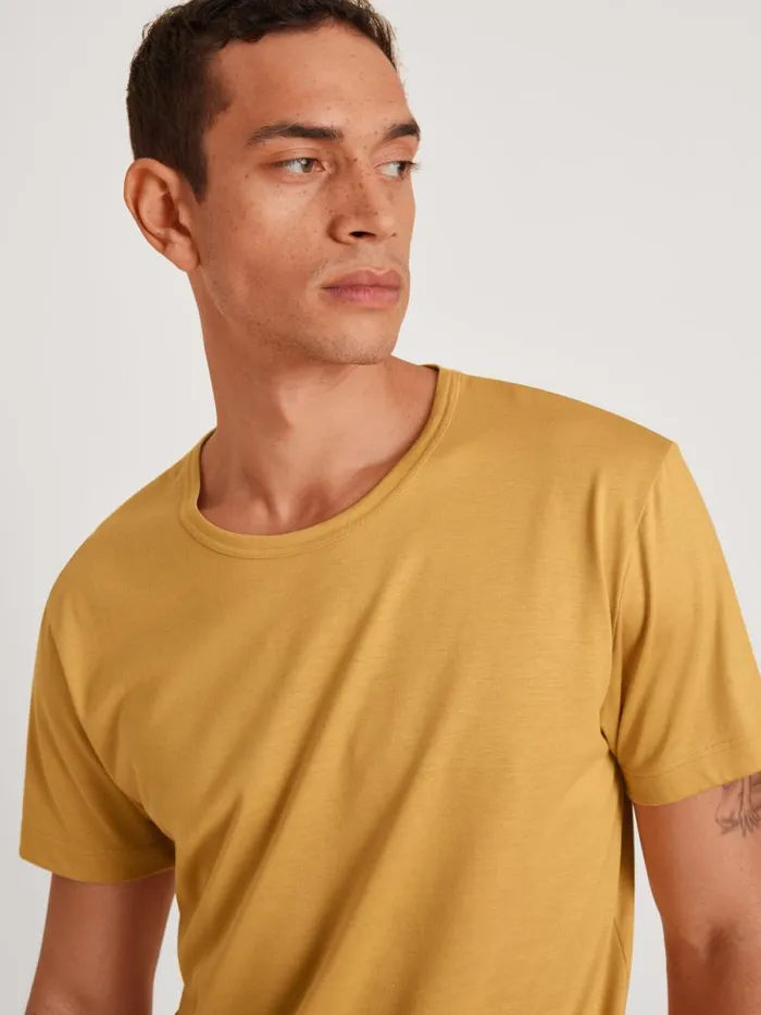 CALIDA Shirts Tshirt Cradle To Cradle Certified Sautere Yellow 8211 Men