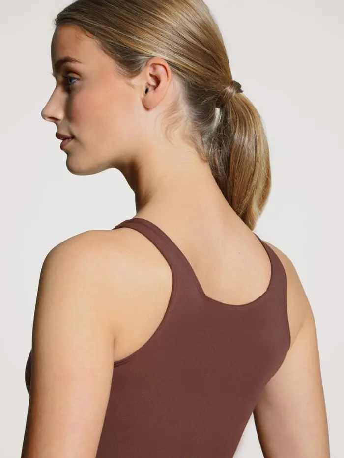 CALIDA Shirts Tank Top Cradle To Cradle Certified Squirrel Brown 8211 Women