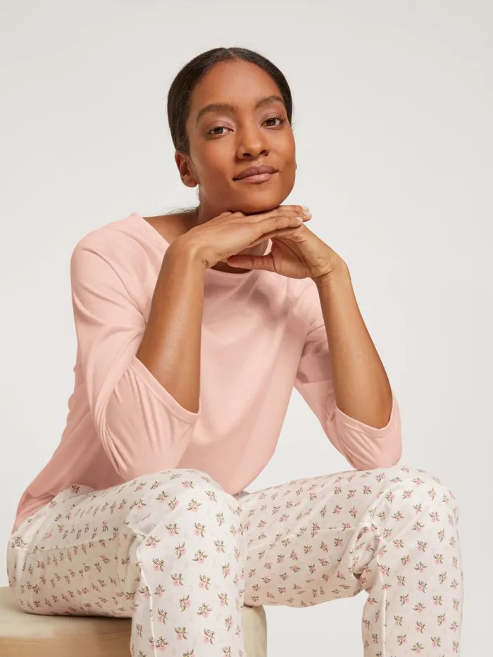 CALIDA Show All Shirt 34 Sleeve Pearl Blush 8211 Women