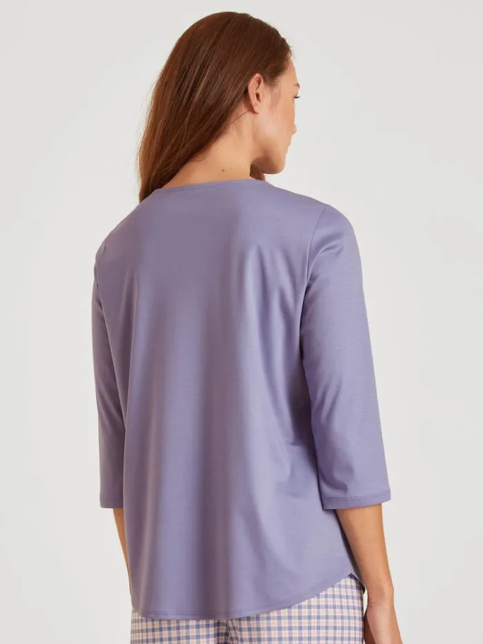 CALIDA Show All Shirt 34 Sleeve Provence Blue 8211 Women