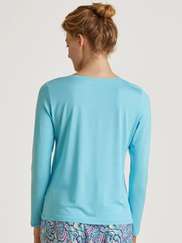 CALIDA Show All Shirt Long Sleeve Blue Topaz 8211 Women