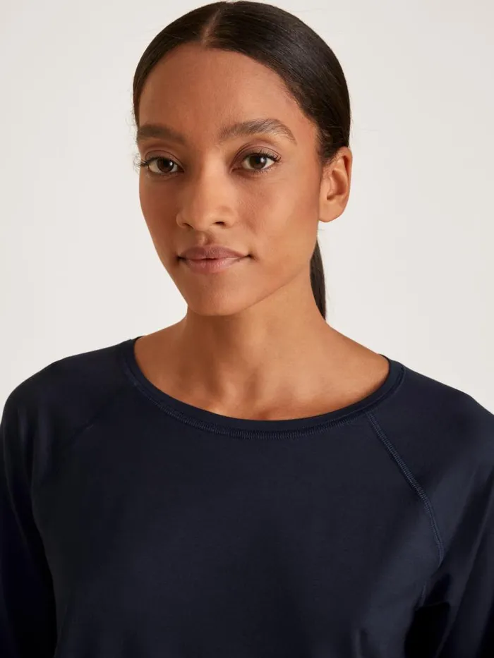 CALIDA Show All Shirt Long Sleeve Dark Lapis Blue 8211 Women
