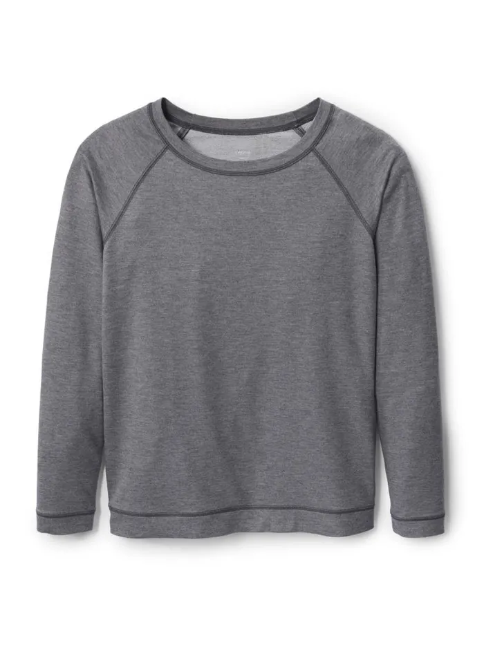 CALIDA Show All Shirt Long Sleeve French Terry Urban Grey Mele 8211 Women