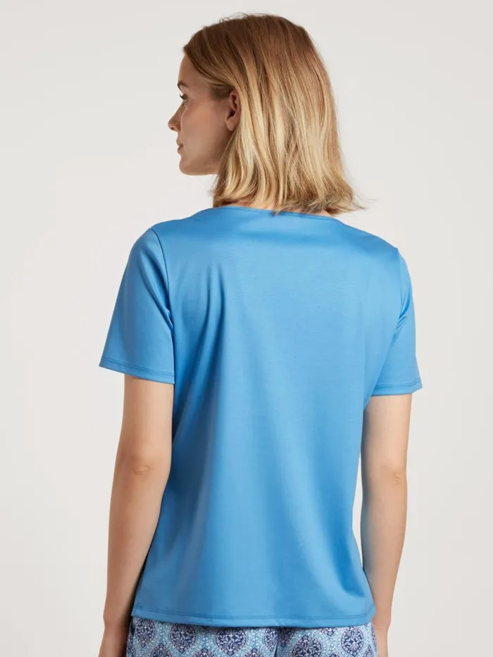 CALIDA Show All Shirt Short Sleeve Azurit Blue 8211 Women