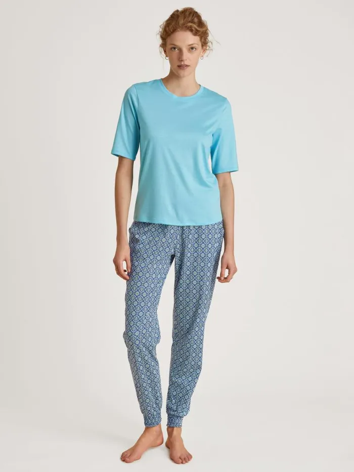CALIDA Show All Shirt Short Sleeve Blue Topaz 8211 Women