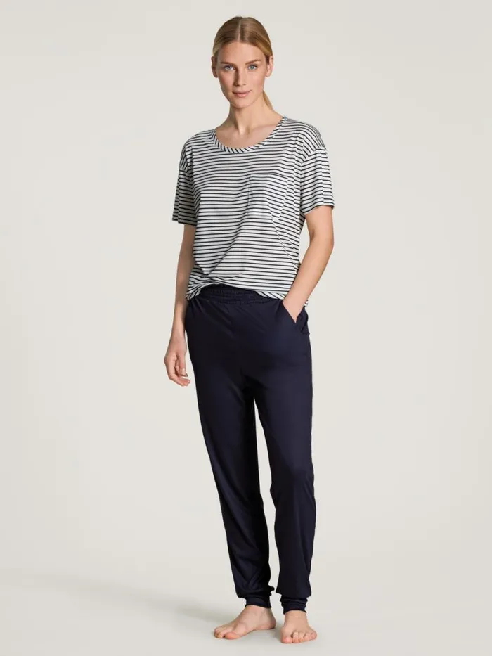CALIDA Show All Shirt Short Sleeve Cradle To Cradle Certified Dark Lapis Blue 8211 Women