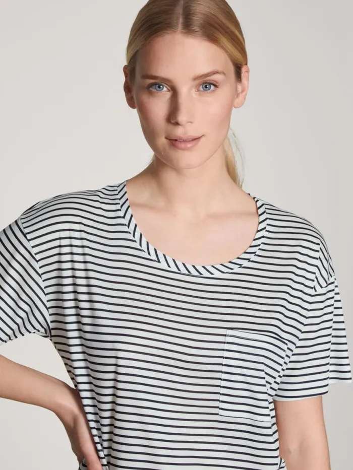CALIDA Show All Shirt Short Sleeve Cradle To Cradle Certified Dark Lapis Blue 8211 Women