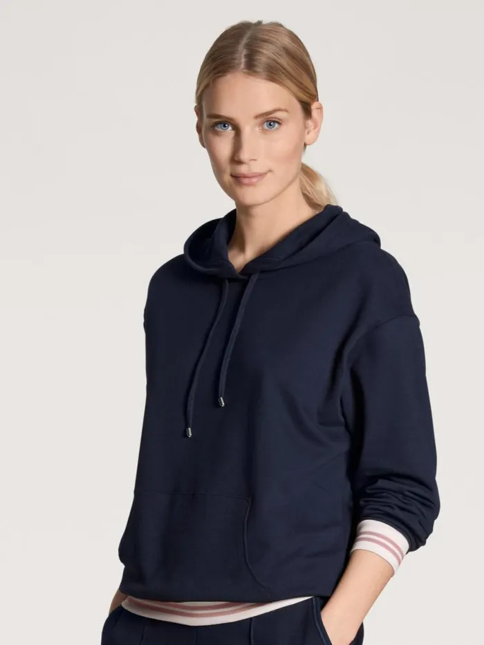 CALIDA Sweatshirts and Jackets Hoodie Dark Lapis Blue 8211 Women