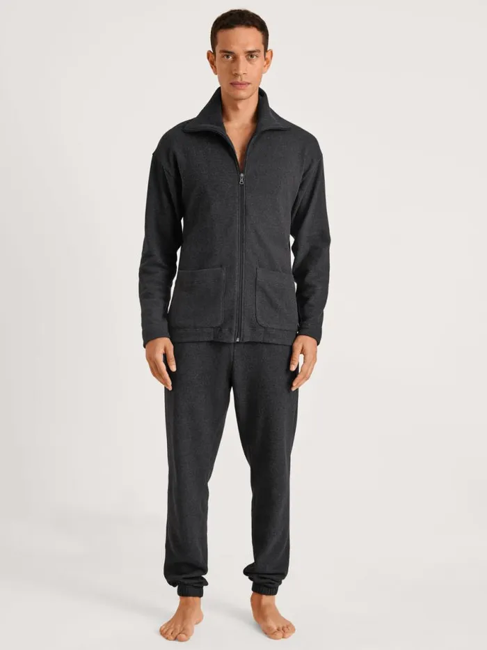 CALIDA Sweatshirts and Jackets Jacket Anthrazit Mel 8211 Men
