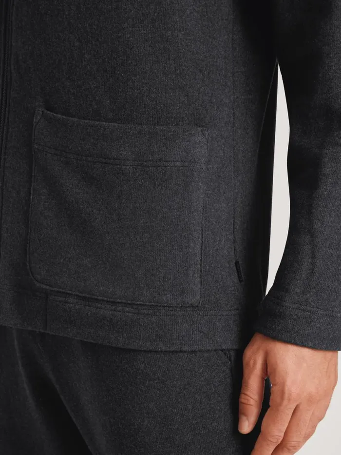 CALIDA Sweatshirts and Jackets Jacket Anthrazit Mel 8211 Men