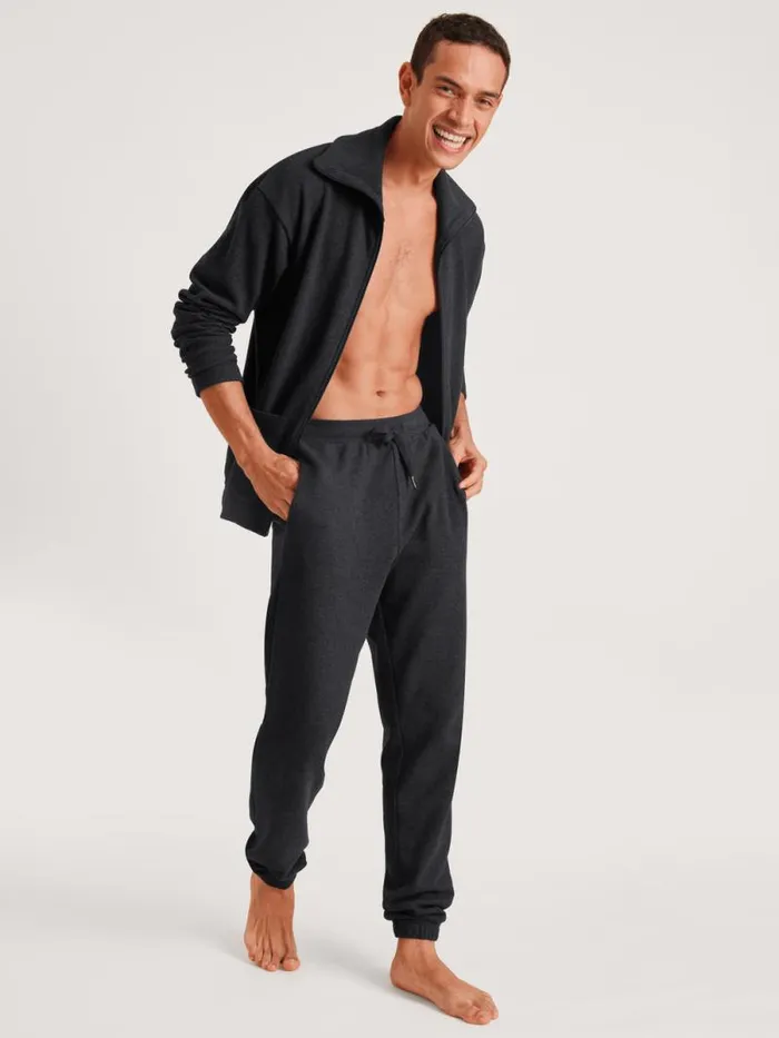 CALIDA Sweatshirts and Jackets Jacket Anthrazit Mel 8211 Men