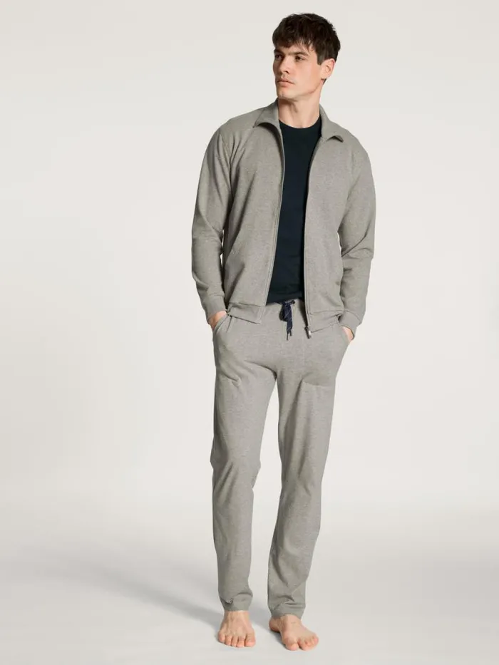 CALIDA Sweatshirts and Jackets Jacket Carbon Mel 8211 Men