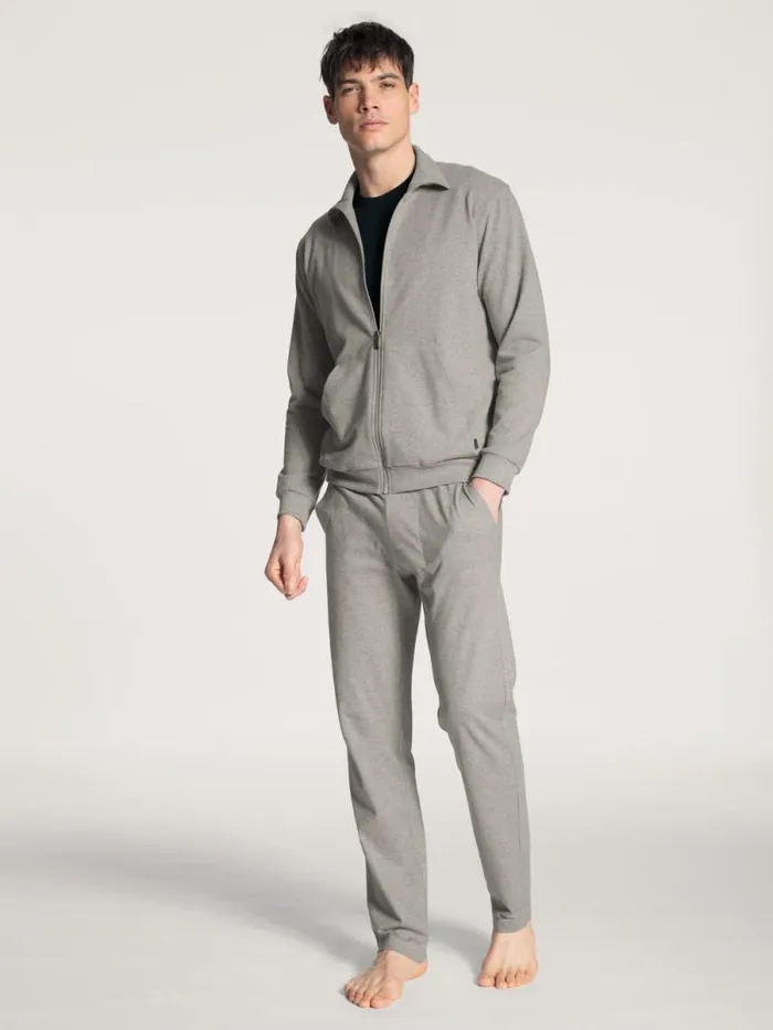 CALIDA Sweatshirts and Jackets Jacket Carbon Mel 8211 Men