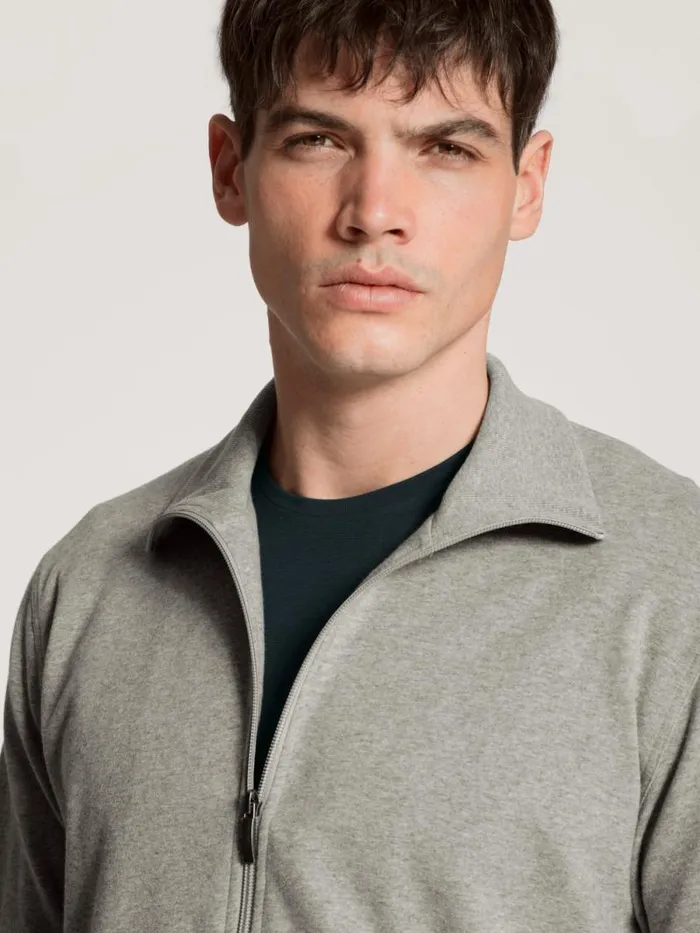 CALIDA Sweatshirts and Jackets Jacket Carbon Mel 8211 Men
