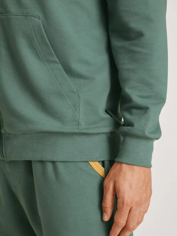 CALIDA Sweatshirts and Jackets Jacket Cradle To Cradle Certified Dark Glen 8211 Men